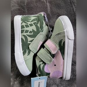 NEW Cat&Jack Hightop Velcro Sneakers w/jungle print - Toddler Size 7
